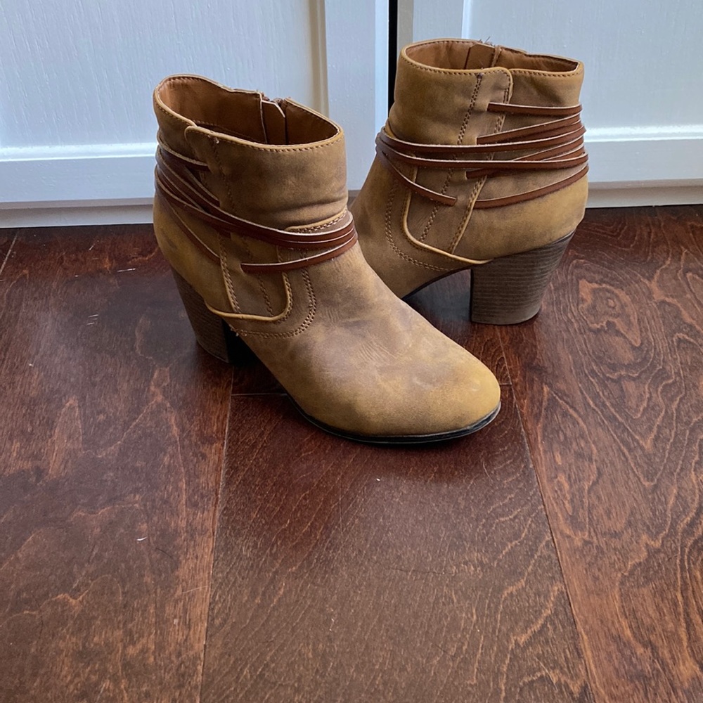 Strappy booties